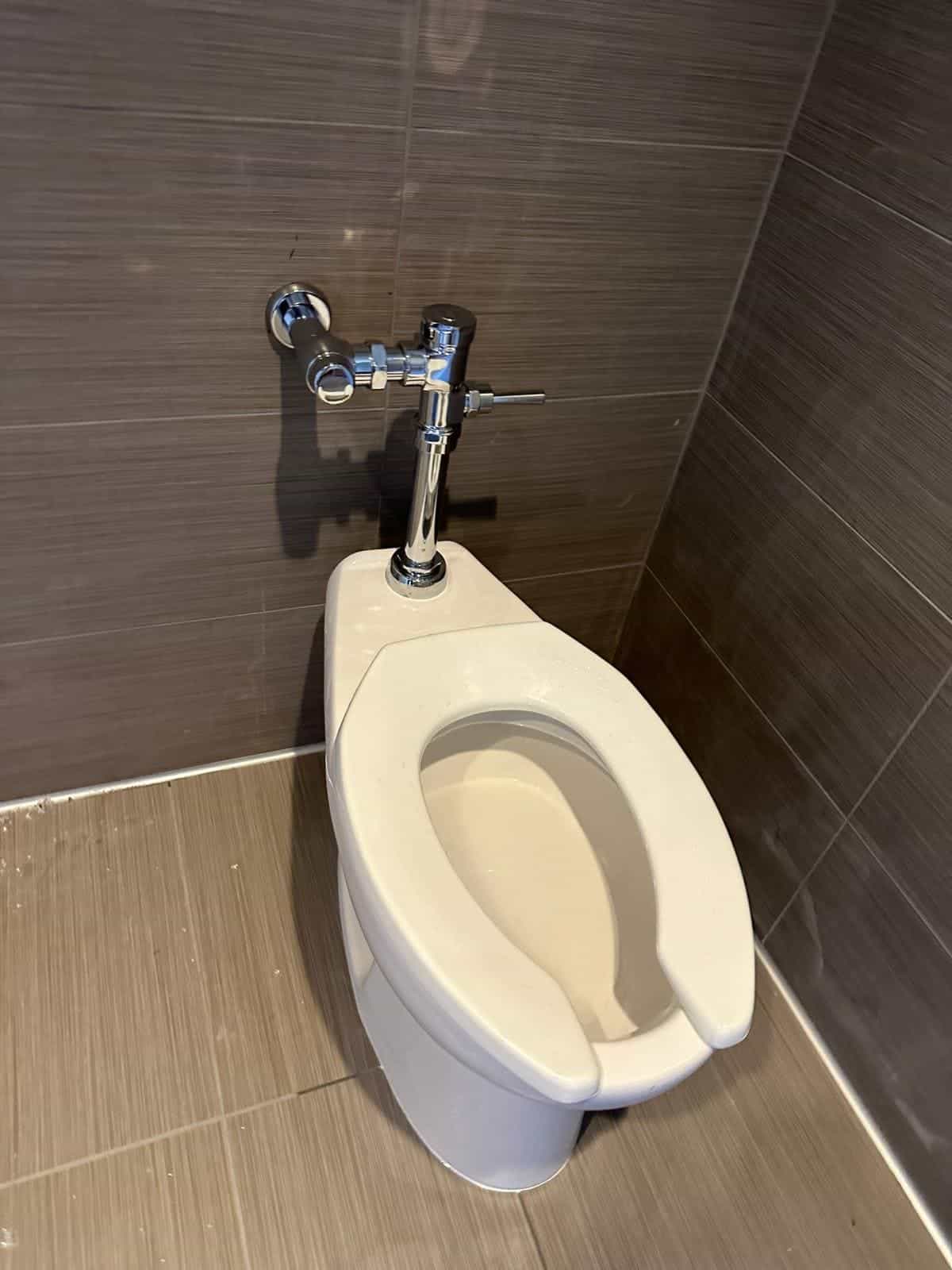 Before and after of a Toilet installation by a plumber in Sweetwater