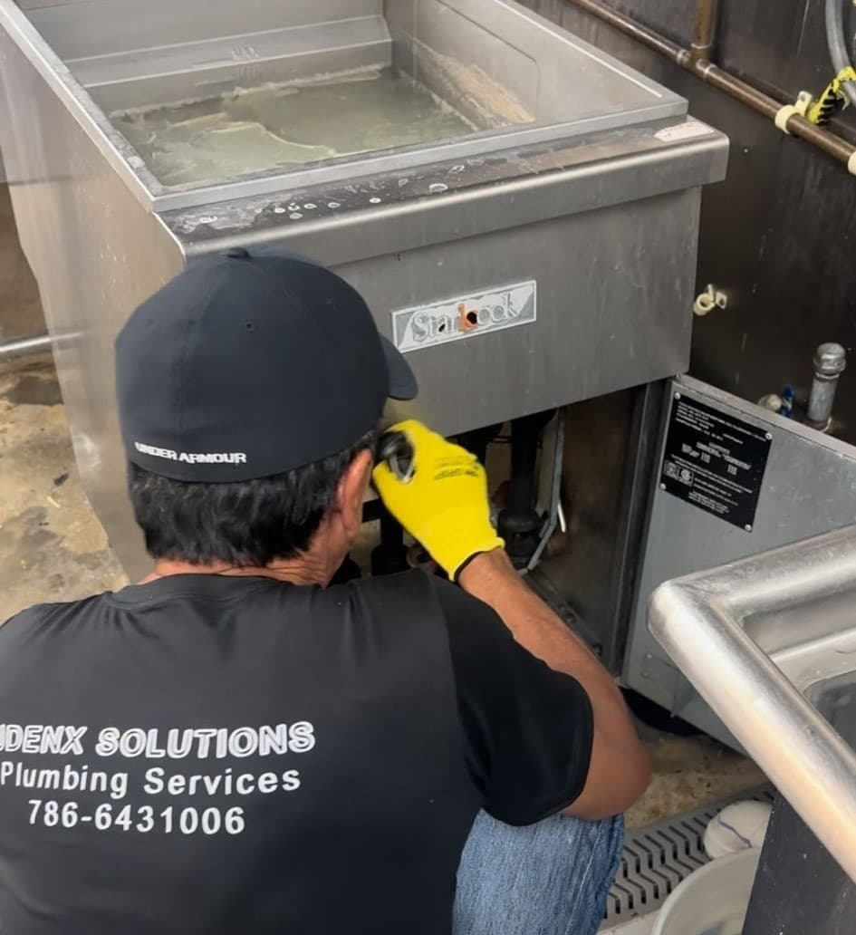 Plumber in Sweetwater working on a project